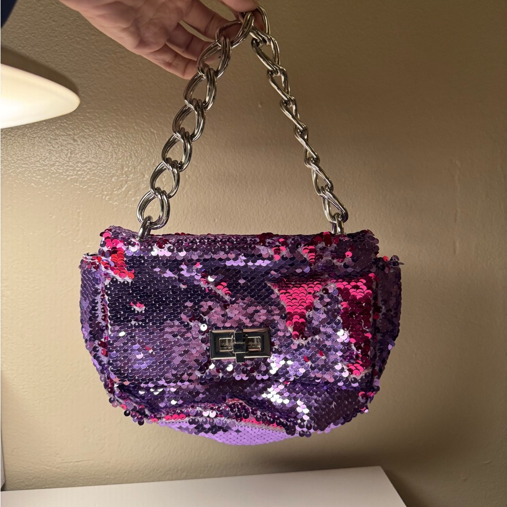 Sequin Chain Handbag